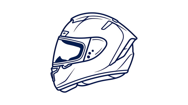 Motorcycle Helmet Icon - Safety Gear, Racing, and Protection
