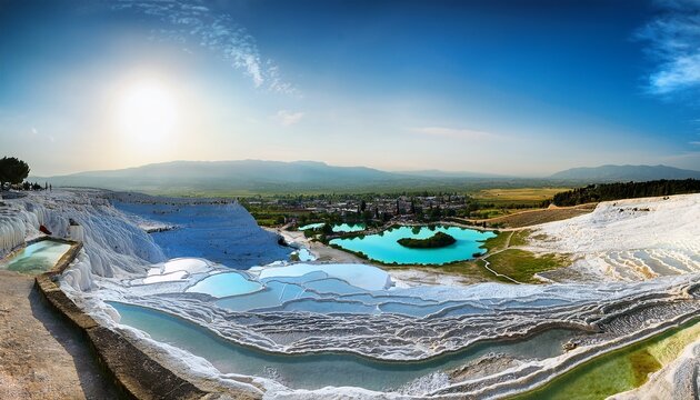 Pamukkale Basins Panorama