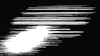 abstract comet streak texture with bright white motion lines on black background creating dynamic speed and energy effect © DreamPixel Lab