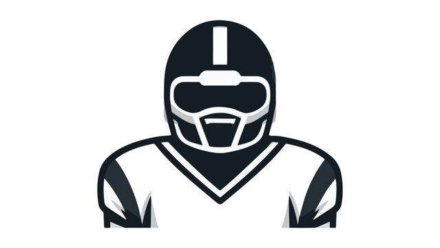 Futuristic astronaut helmet with visor in dark blue and white colors representing space exploration and technology
