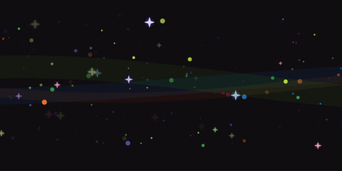 Colorful stars and planets in space background design Vector, illustration © MDJahangir