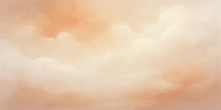 Soft dreamy clouds at sunset sky with background ethereal atmosphere heavenly peaceful abstract lightness