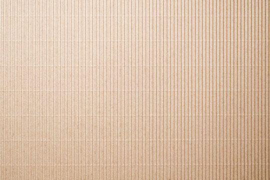 Corrugated Cardboard Paper Texture Background Natural Brown Kraft Packaging Material Flat Lay