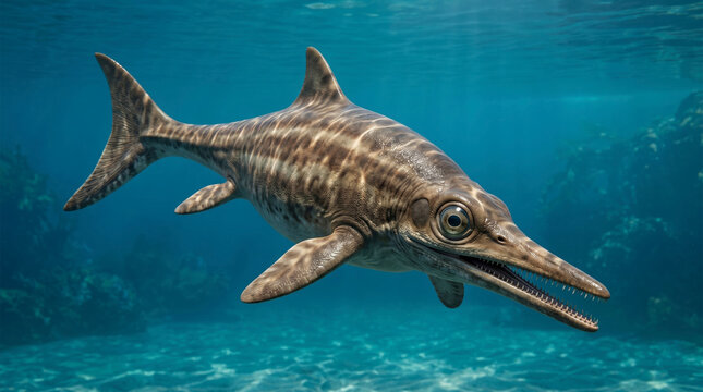 Brachypterygius (Brachypterygius extremus) was a medium-sized ichthyosaur from the Late Jurassic with short, broad paddles.