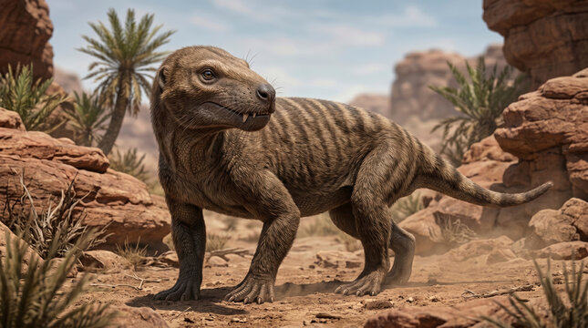 Cynognathus (Cynognathus crateronotus) was a large, predatory mammal-like reptile from the Early Triassic.