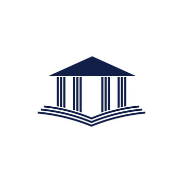 Academic institution knowledge book logo