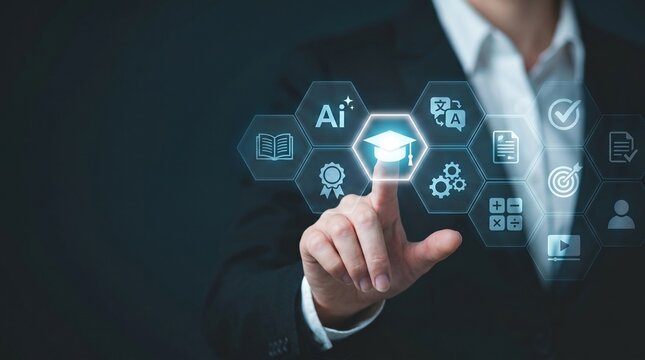 digital credentialing and professional development through ai-powered education technology. secure online learning platform with accredited course verification, interactive learning modules