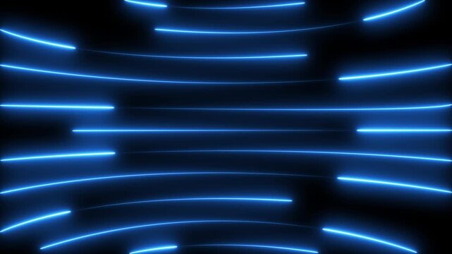 glowing colorful neon line animation .Seamless loop animation of glowing neon line.4k video