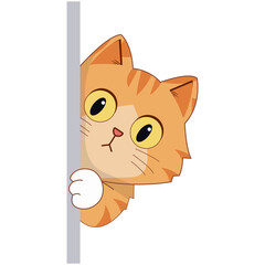 Illustration of Orange Tabby Cat Running © areative