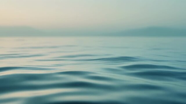 Aerial ocean waves timelapse from above