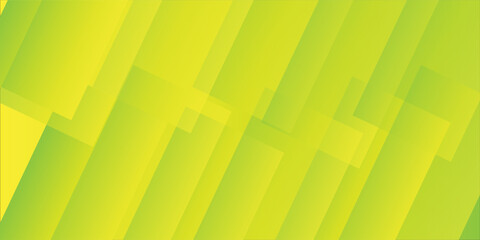 Naklejka premium Abstract Green and Yellow Geometric Background with Modern Transparent Layers