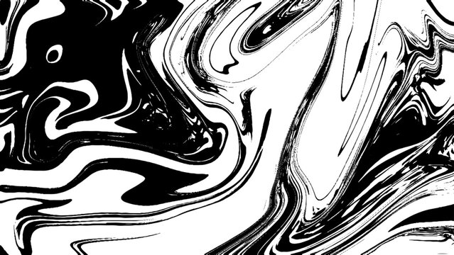 Ink texture. Mix of a white and black paint, closeup. Abstract marbling texture. Handmade ebru technique. Watercolor stains print background. Cover design for party invitation. Traditional Turkish.
