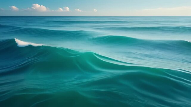 aerial view of ocean waves with white foam patterns