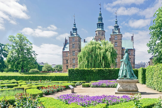 Ch&acirc;teau de Rosenborg et jardin &agrave; Copenhague