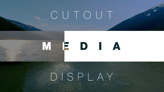 Minimal Cutout Media Display
