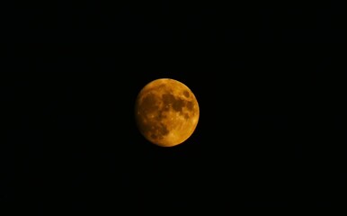 Fototapeta premium Moon on dark sky background with bright light surface, astronomy background , solar, lunar moon phase