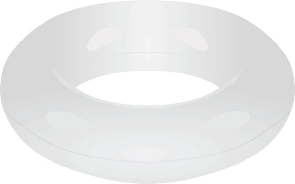 Finger resistance band. vector illustration