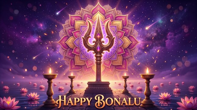 Bonalu is a vibrant Telangana festival honoring Goddess Mahakali with decorated Bonam pots, turmeric, neem leaves, drums, and temple rituals, symbolizing devotion and protection