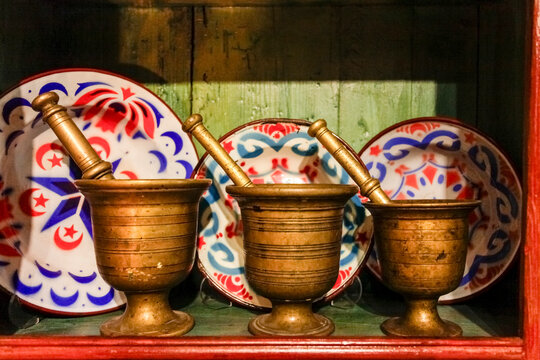 Turkish Mortar and Pestles on Display