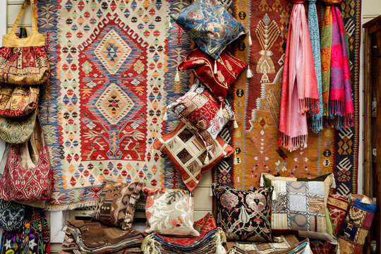 Turkish Rugs, Pillows and Textiles on Display
