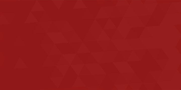 Abstract colorful background. Red triangles shape. Red mosaic. Geometric red background. Panorama red background. Modern red background. Red pattern