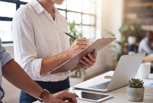 Business colleagues working together in a modern office