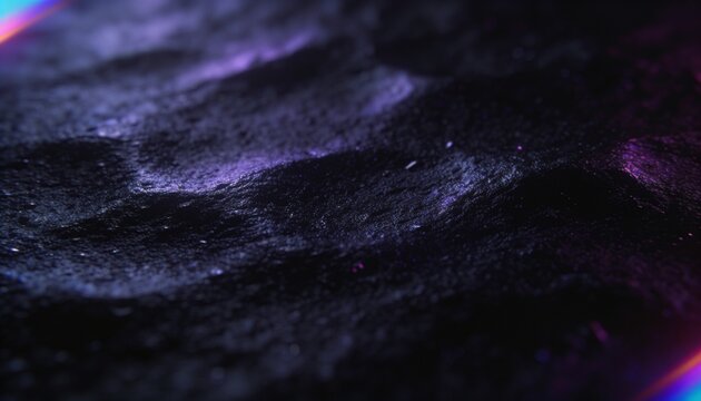 Abstract minimalist dark holographic background with subtle metallic textures and iridescent sheen