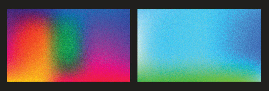 Grainy header banner design, vibrant glowing gradient background, abstract neon noise texture shape, multi color poster backdrop with trendy retro-futuristic grain effect dynamic wave gradient