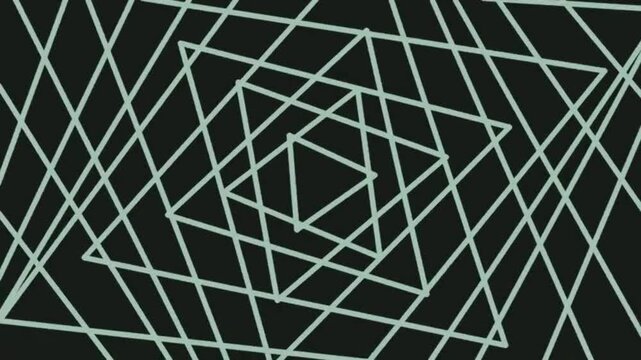Geometric Lines Forming Intricate Centered Squares in Dynamic Abstract Pattern