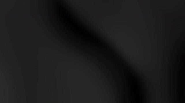 Abstract black fluid waves flowing with elegant soft shadows