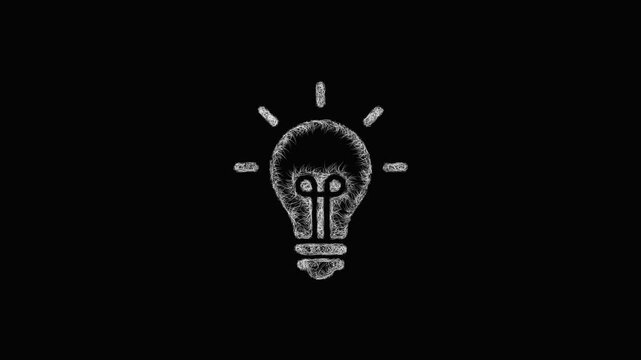 Sketch innovation icon animation - smooth progressive reveal