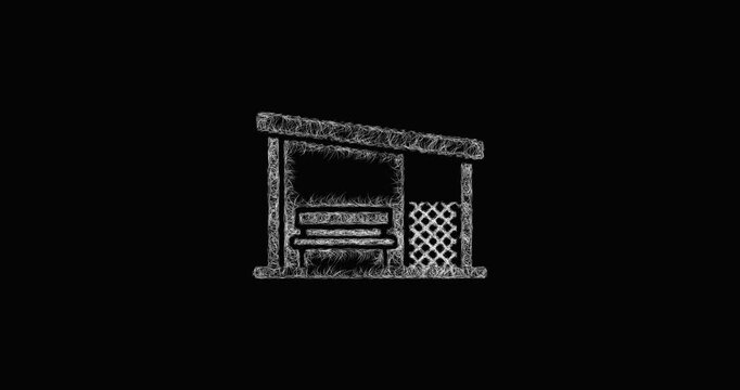 Sketch dugout icon animation - smooth progressive reveal