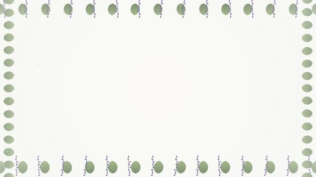 Decorative Border with Repeating Snail Motifs on a Light Background.