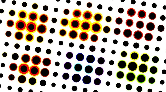 Retro halftone dot pattern background, vintage pop art comic style texture, colorful CMYK printing dots on white paper, abstract geometric halftone screen