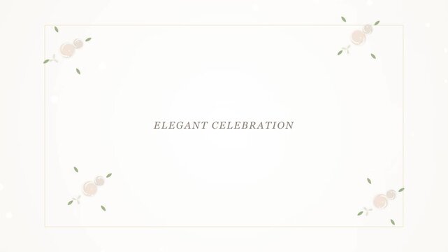 Elegant Celebration Text Background with Subtle Floral Accents.
