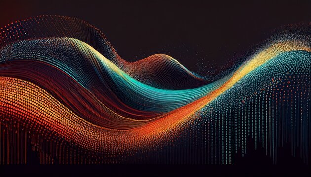glitch art stippled dotwork dynamic flow lines abstract background in ultra high definition quality grainy dotted texture