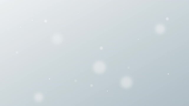 Abstract blurry dots random animation minimalist clean particles soft grey background 4K