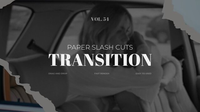 Paper Slash Cuts Transition / Horizontal / Part 54