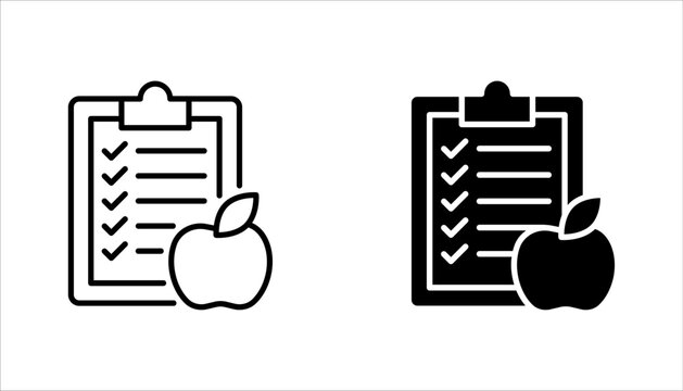 Nutrition icon set, Nutrition icon symbol sign from modern health collection for mobile concept, vector illustration on white background