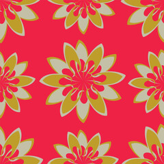Fototapeta premium Vintage Floral patterns seamless background border embroidery ethnic batik retro. Flower motifs paisley batik. Blue indigo silhouette watercolour flowers ikat design hand drawn. Vector illustration