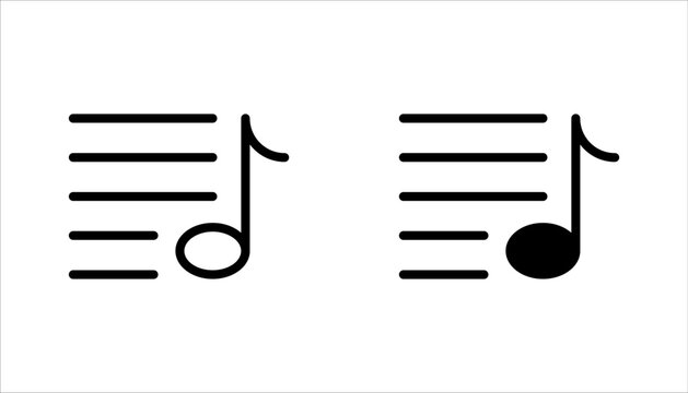 Music playlist icon set collection vector illustration design on white background