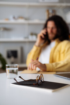 Reading Glasses on Notebook 