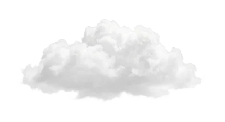 Fluffy white cumulus cloud isolated on a transparent background for design © Sapphire
