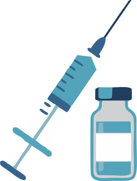 Medical Syringe Vaccine Injection Treatment Icon