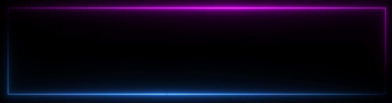 Animation of glowing neon rectangles abstract background. abstract glowing blue neon rectangle border frame. Motion graphics of tow ton rectangle picture frame