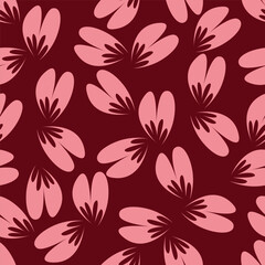 Fototapeta premium textile design with abstract flower pattern