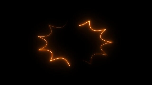NEON burst star shape badge for sale sticker, discount label, price tag design, promotional starburst banner, abstract sunburst emblem for marketing and advertising graphics.4k motion graphics video
