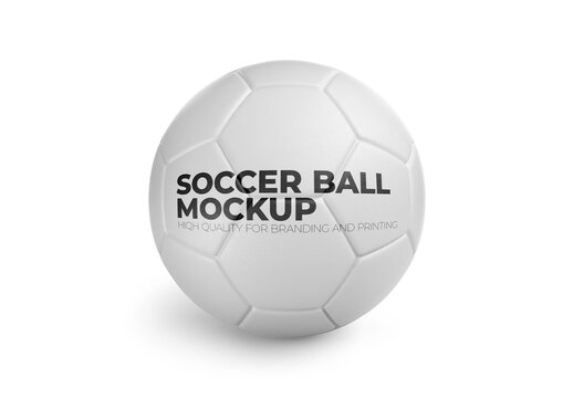 Soccer Ball Mockup Realistic Render for Portfolio and Brand Identity