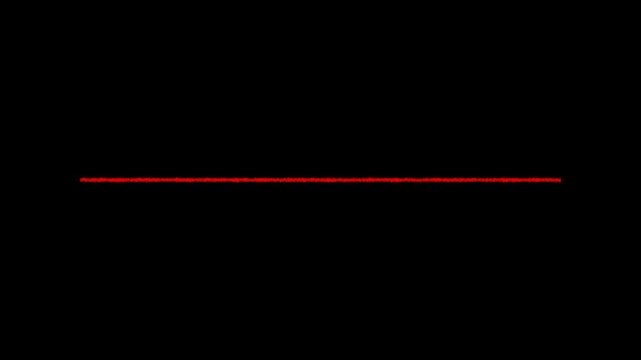 Gold thin horizontal turbulent displace divider line.4k motion graphics video animation