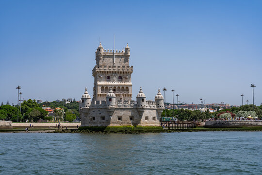 views along the Lissbon Waterfront from a boat